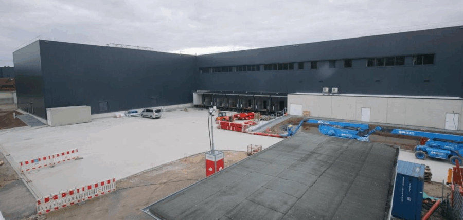 Neubau kurz vor der Fertigstellung